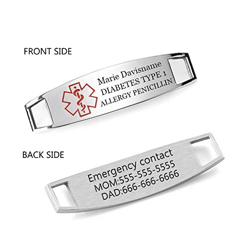 Interchangeable Stainless Steel Wheat Chain Medical ID Bracelet H12686