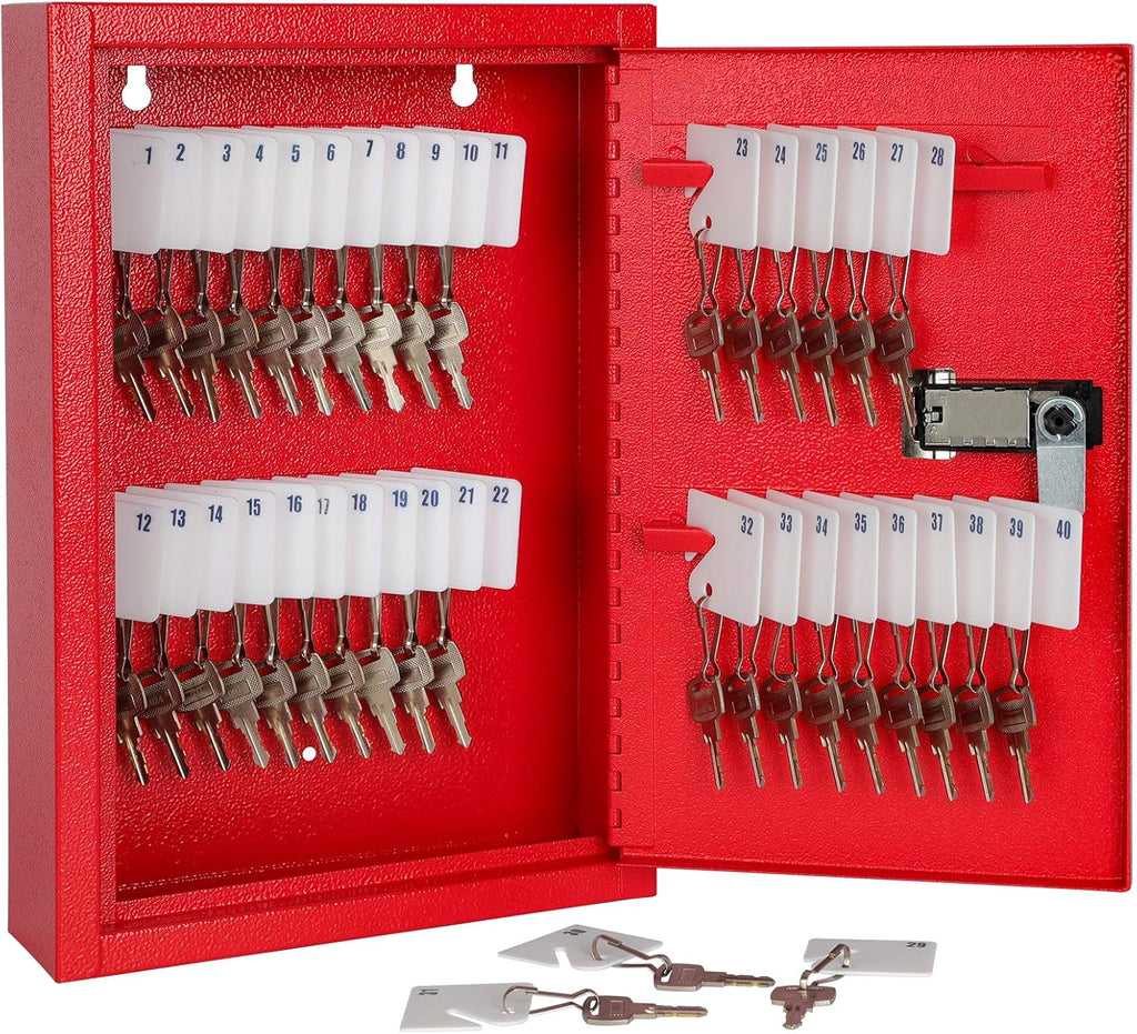 100 Keys Black Wall Mount Key Cabinet Organizer Q2558