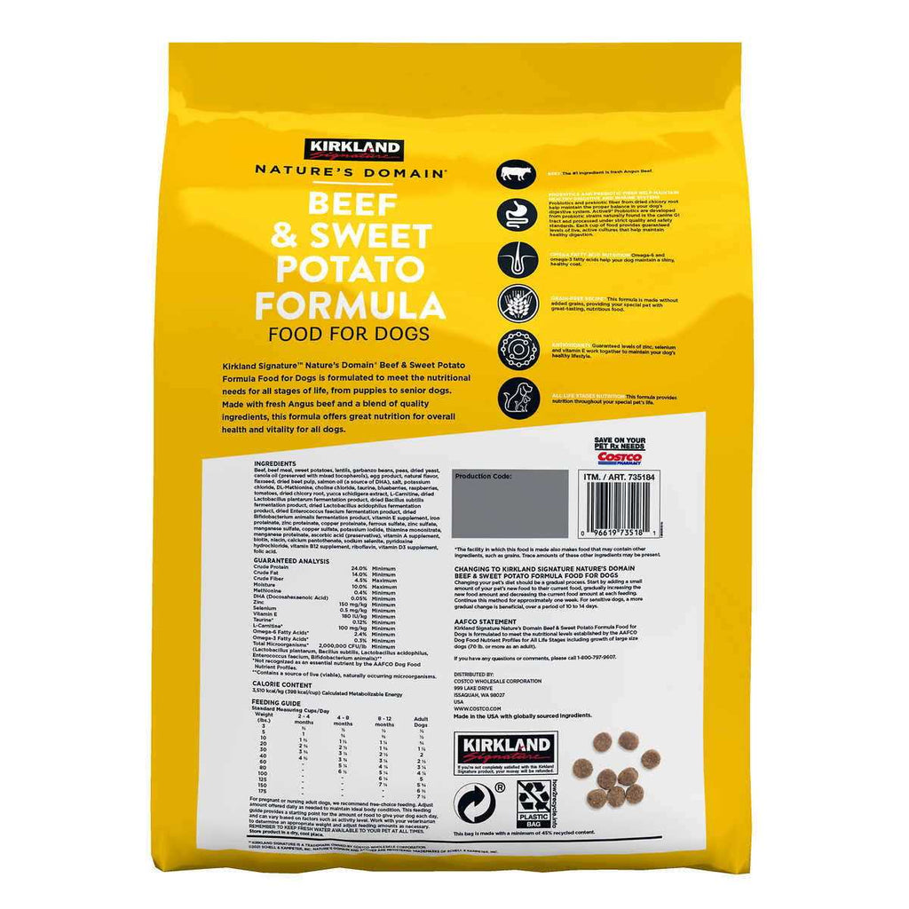 Beef & Sweet Potato Dog Food 35 lb Z437710