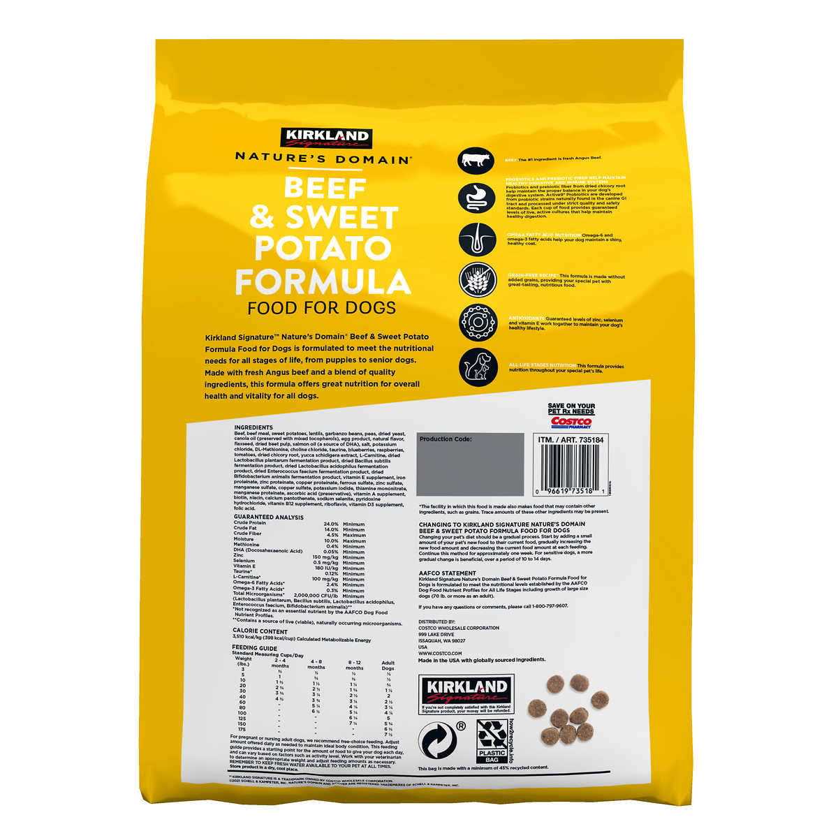 Beef & Sweet Potato Dog Food 35 lb Z437710