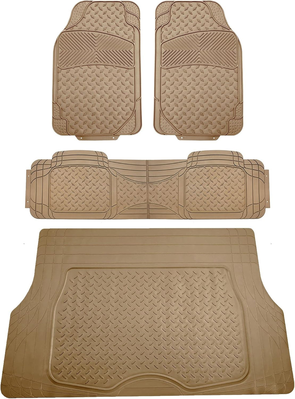 Gray Full Set Car Floor Mats with Cargo Liner G10806