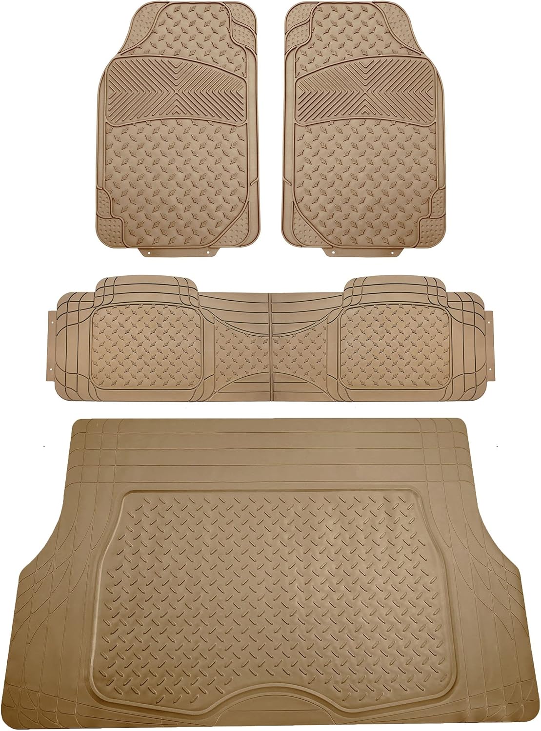 Gray Full Set Car Floor Mats with Cargo Liner G10806