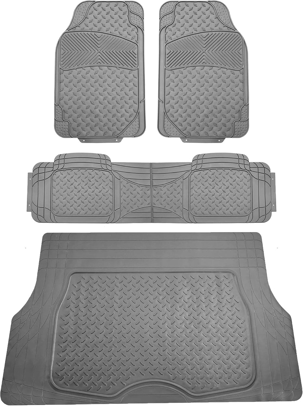Gray Full Set Car Floor Mats with Cargo Liner G10806