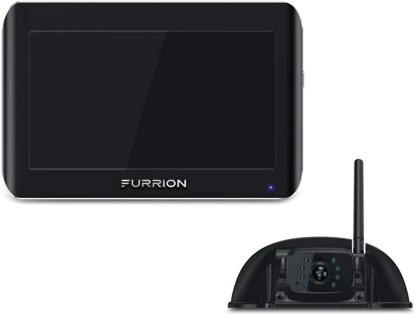 7 Inch Wireless RV Backup System with Rear Camera, Night Vision and Wide Viewing Angle, Black U60333