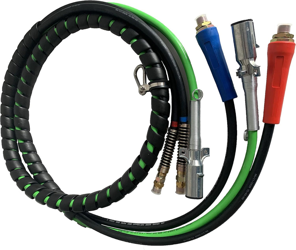 3 in 1 Air Brake Line 15 Ft Copper Electrical Cable & Air Hose Assembly K775