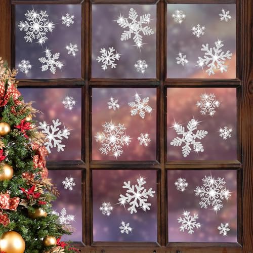 240 Pcs Christmas Window Clings Z841788