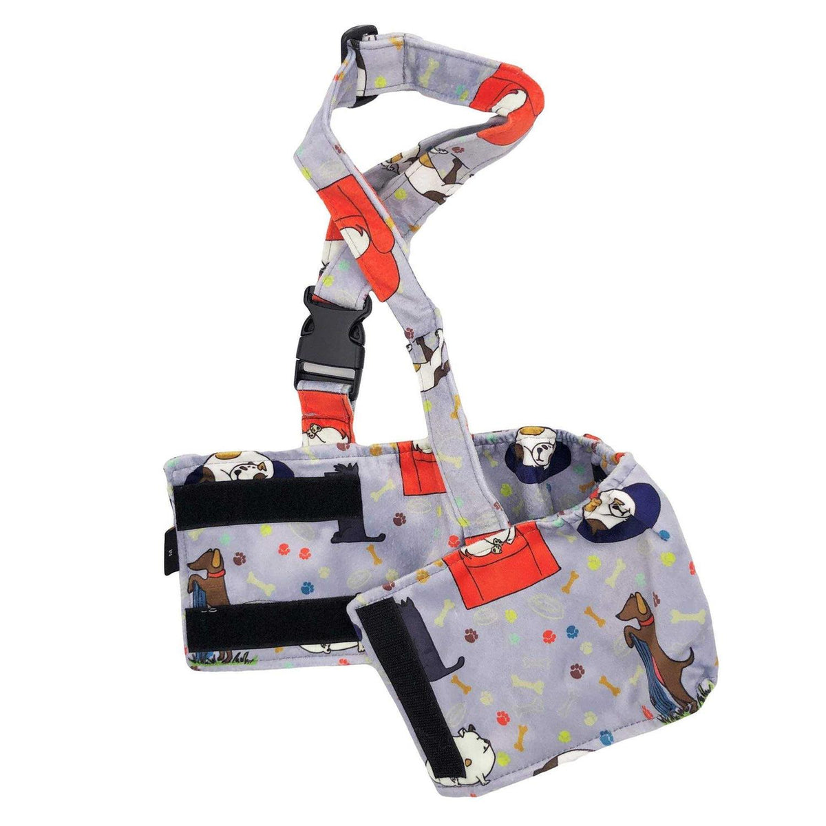 Washable Fleece Dog Diaper with Suspender A197