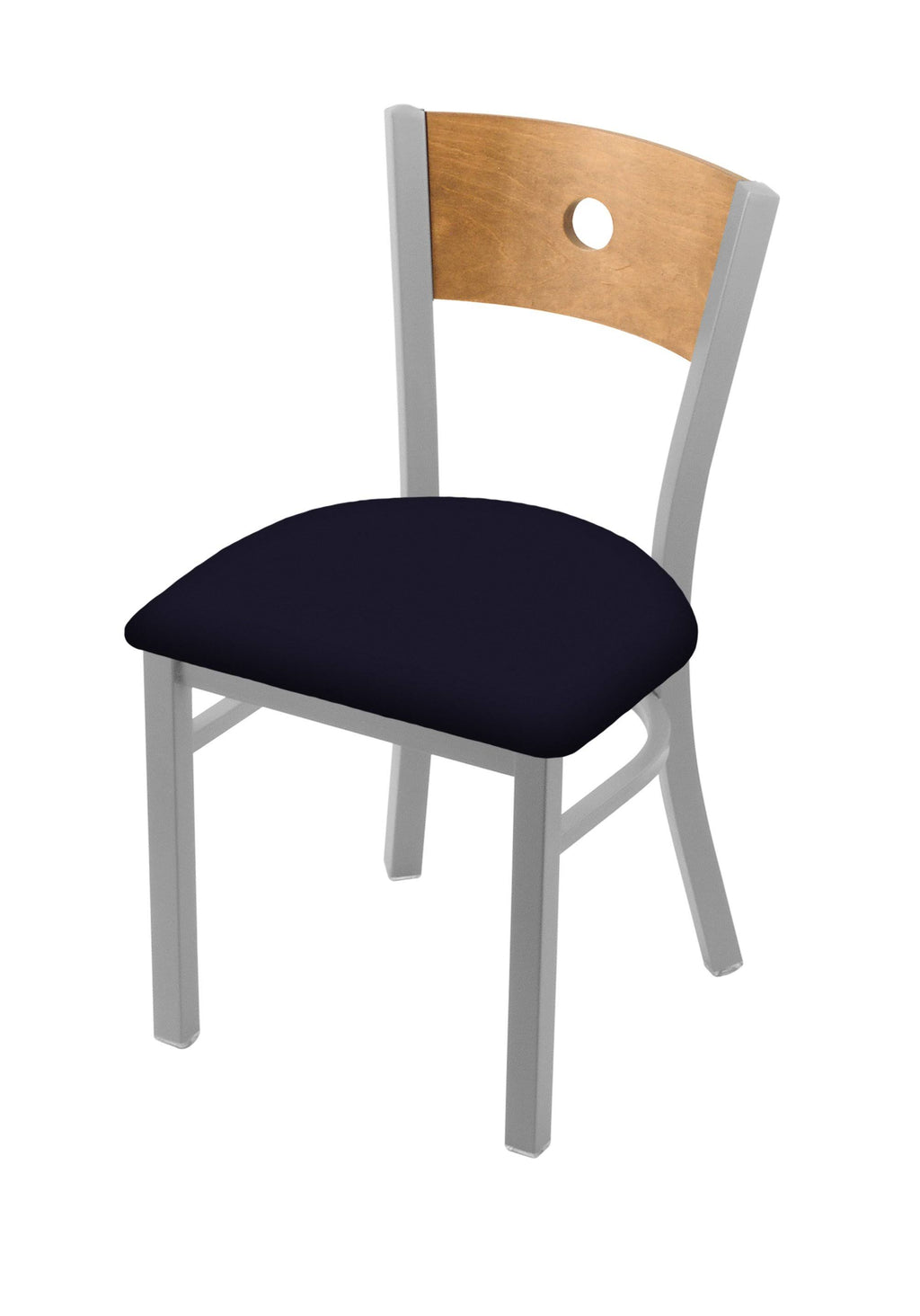 18x22 Chair with Anodized Nickel Finish, Medium Back O9457