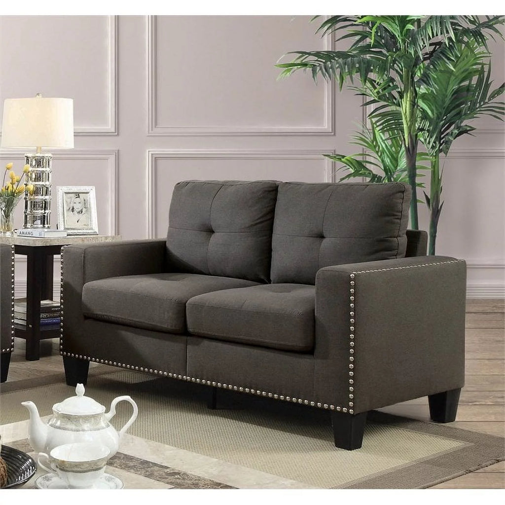 Gray Fabric 2-Piece Sofa Set H49417