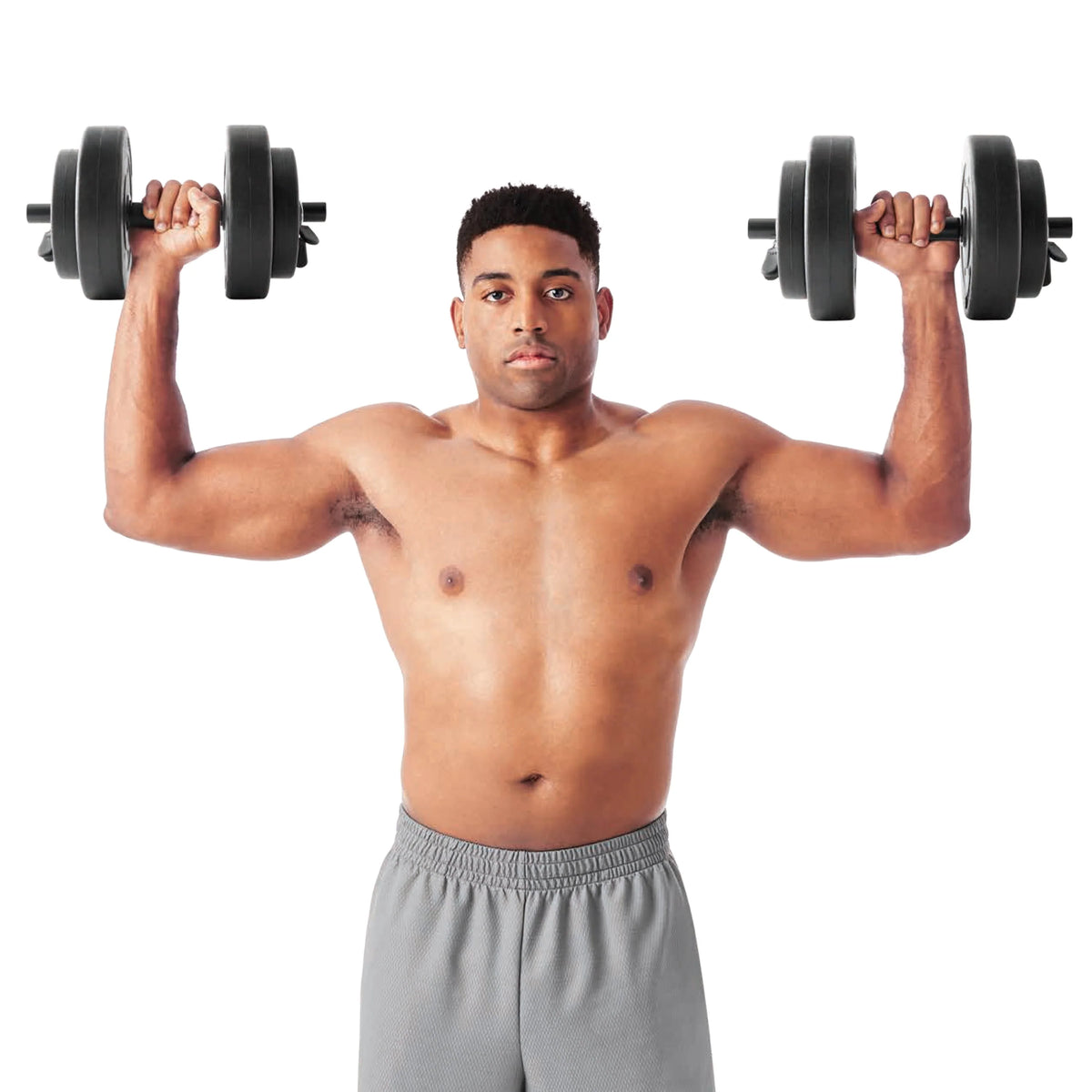 40lb Adjustable Vinyl Dumbbell Set D34643