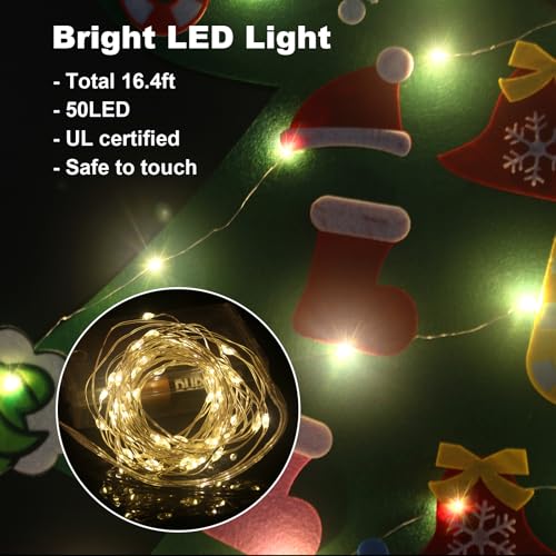 4ft Felt Christmas Tree with 36pcs Ornaments F399