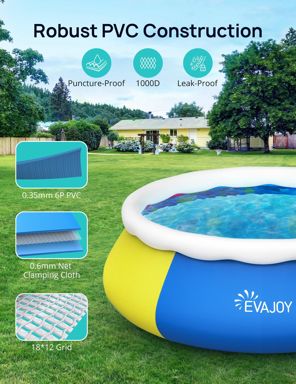 15ft 35in Above Ground Pool with Filter Pump S885