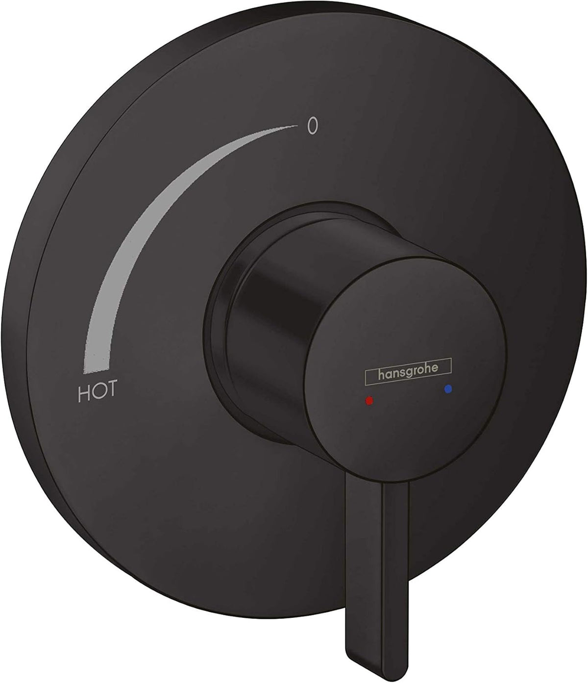 Matte Black 6-inch Wide Shower Valve Trim E153