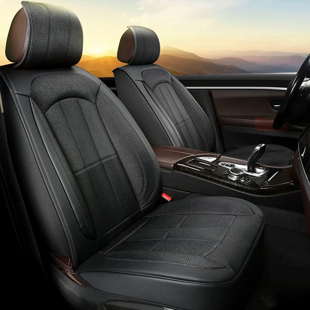 Gray Rear Bench Car Seat Cover J632