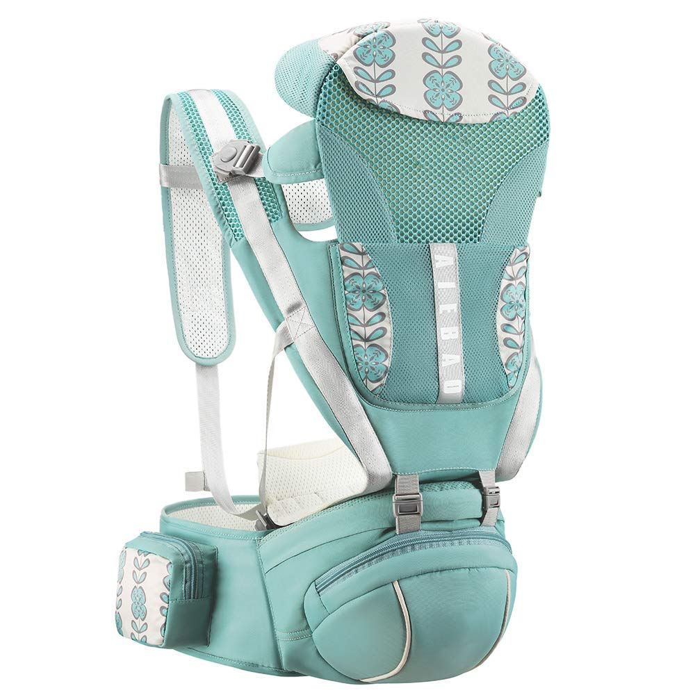 Green Pack of 2 Baby Carrier with Hip Seat and Cool Air Mesh X976