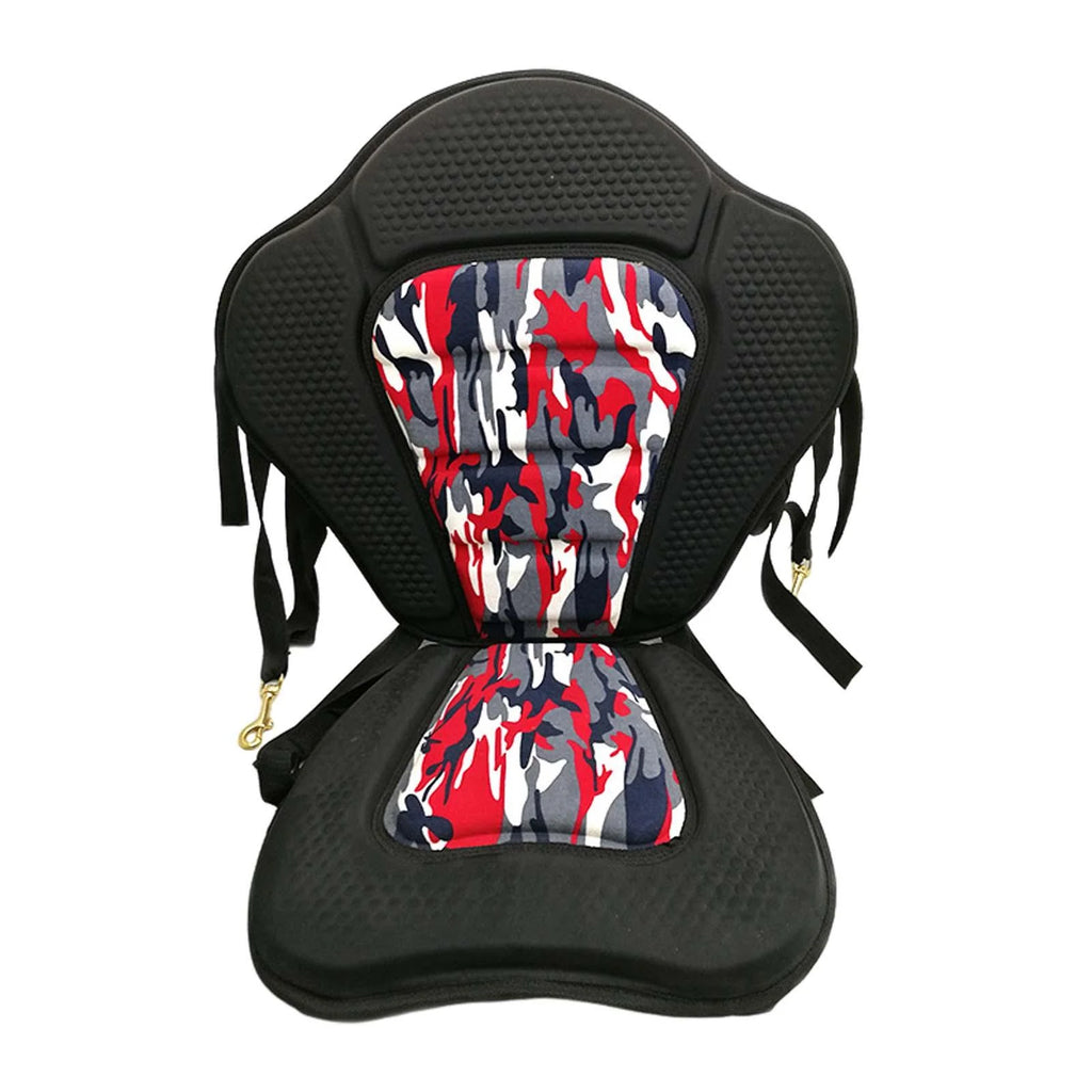 Padded Kayak Seat with Back Support Adjustable Straps Q463