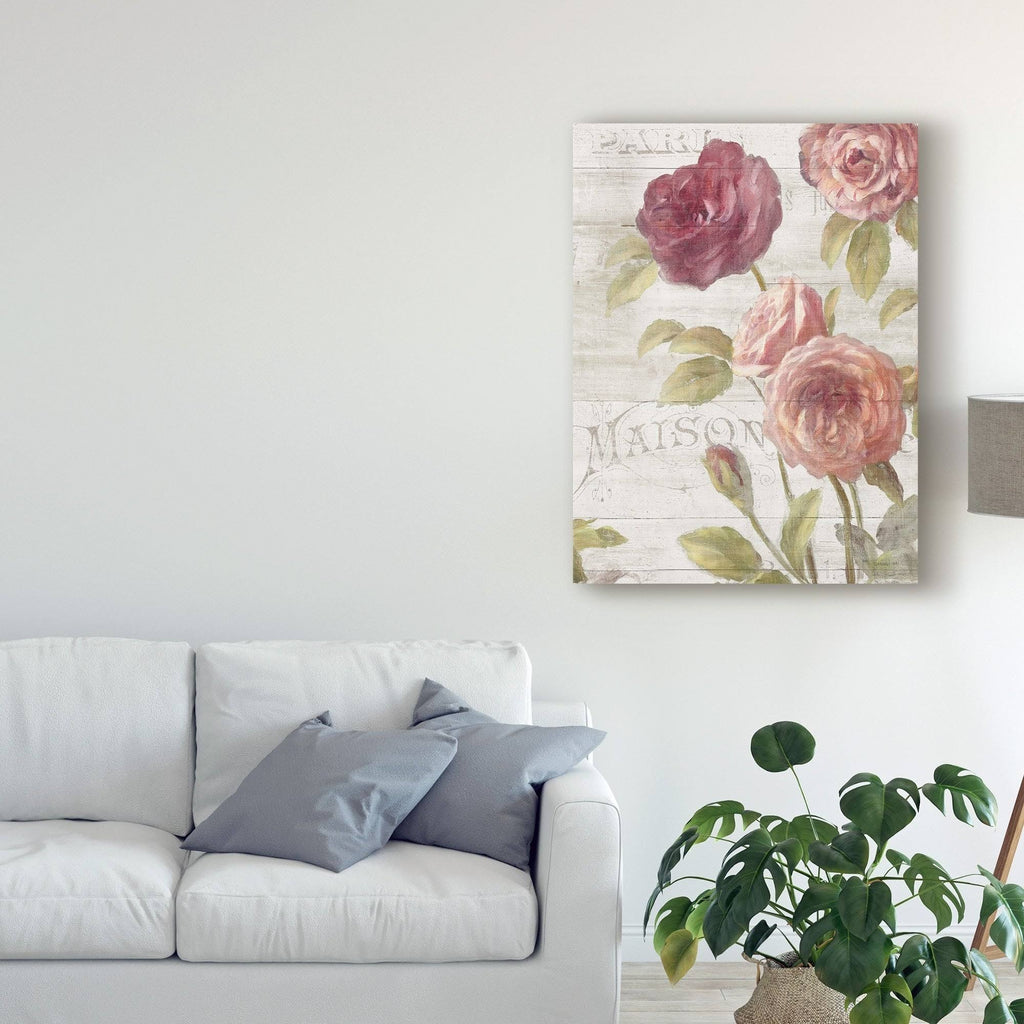 French Roses III Canvas Art 18x24 Z942