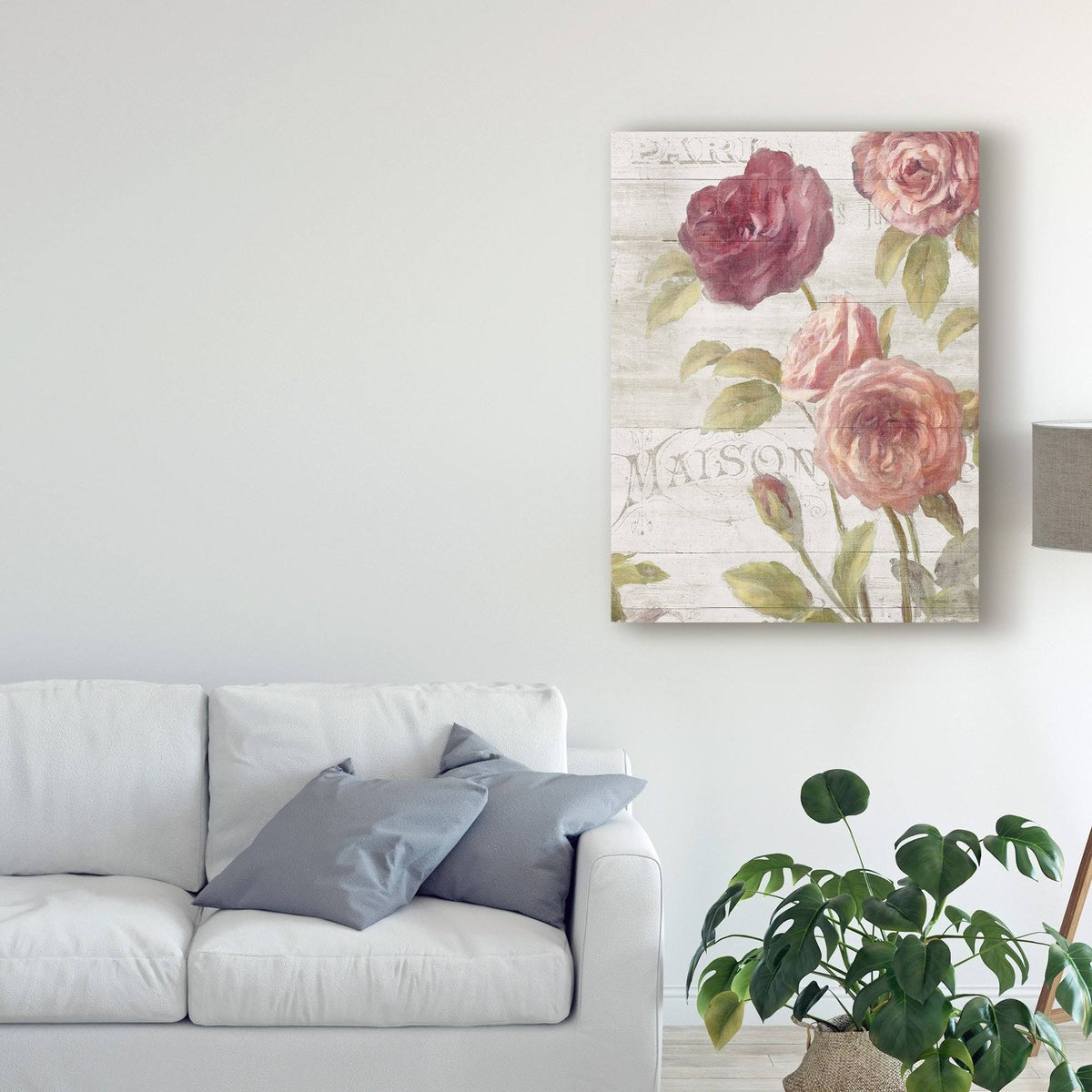 French Roses III Canvas Art 18x24 Z942