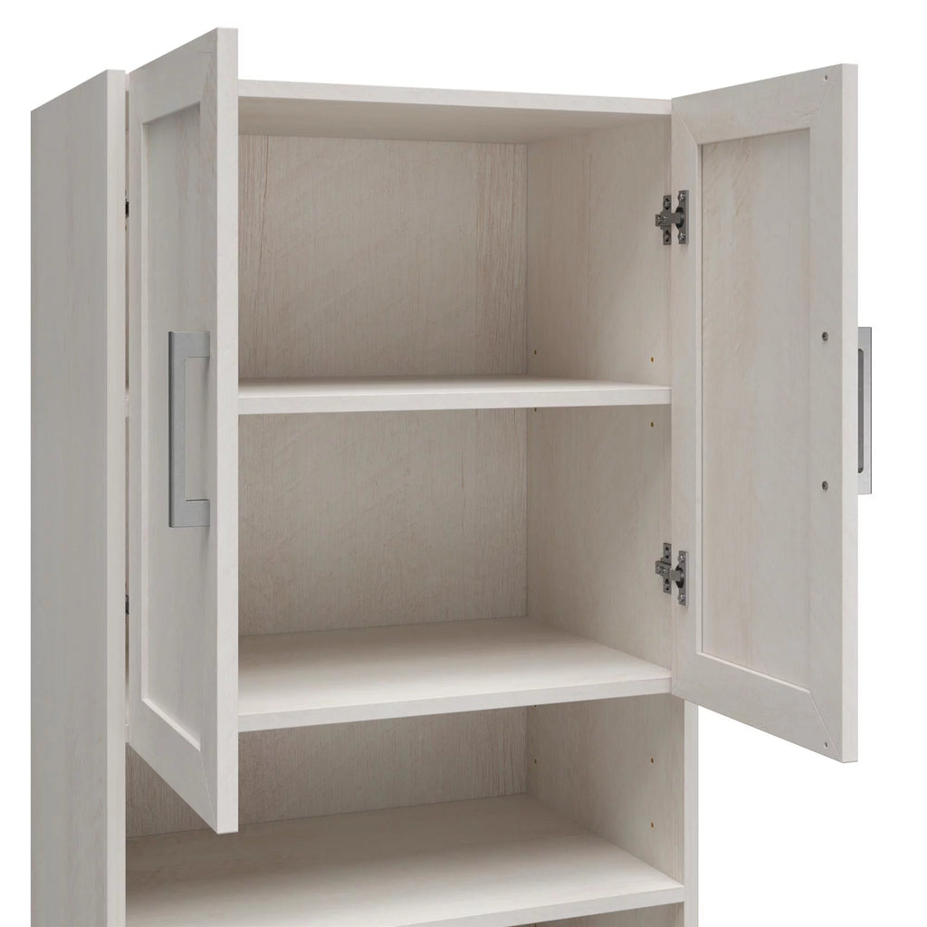 2 Door 2 Drawer Modular Closet Unit, Ivory Oak Q625498