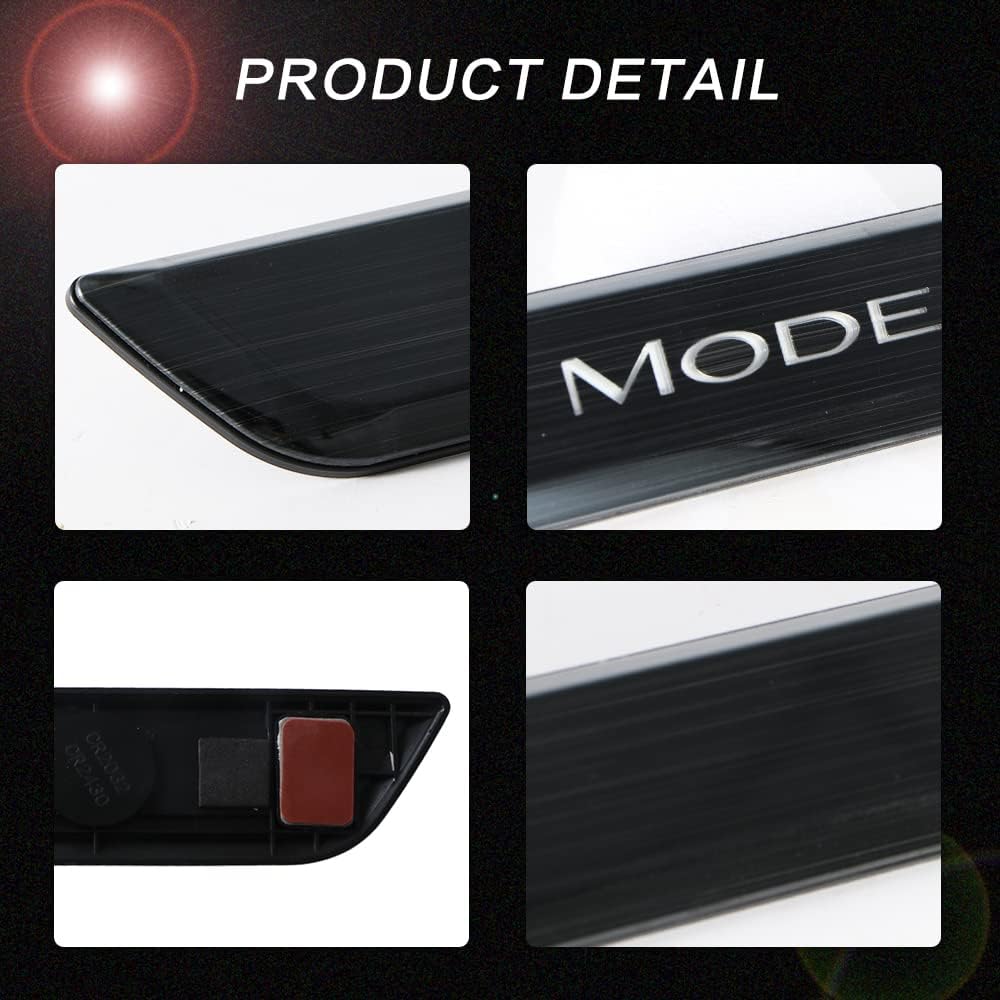 Door Sill Protector with LED Light, 4 Pieces Front/Rear Sill Plate Protector Z11466