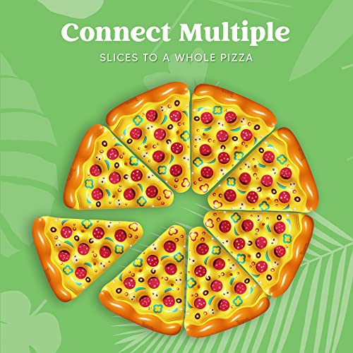 Inflatable Pizza Slice Pool Float with Cup Holders Q321200