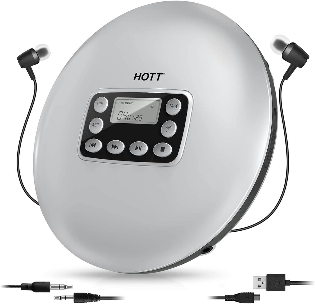 Portable CD Player with Bluetooth and Stereo Headphone C3152