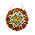 Tiffany-glass Dragonfly Window Panel 24" P228100