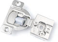 10 Pack Soft Close Cabinet Hinges, 1/2 Inch Overlay, Satin Nickel O220021