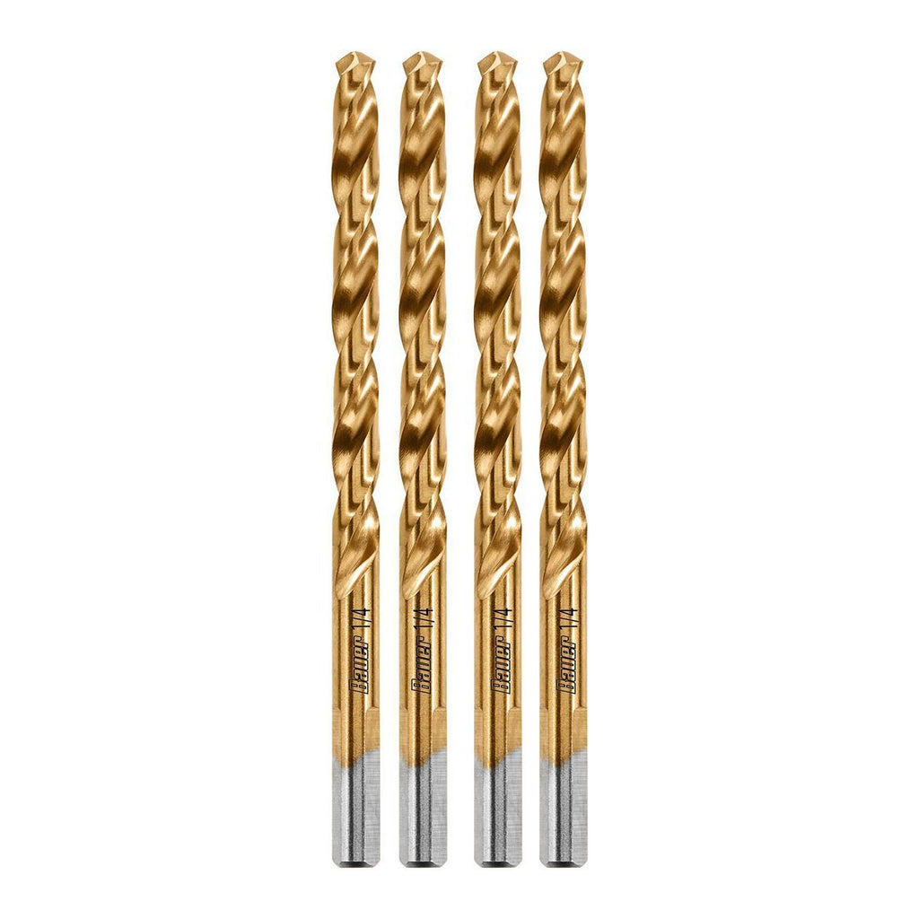1/4 in. Titanium Drill Bit Set, 4 Piece O22023