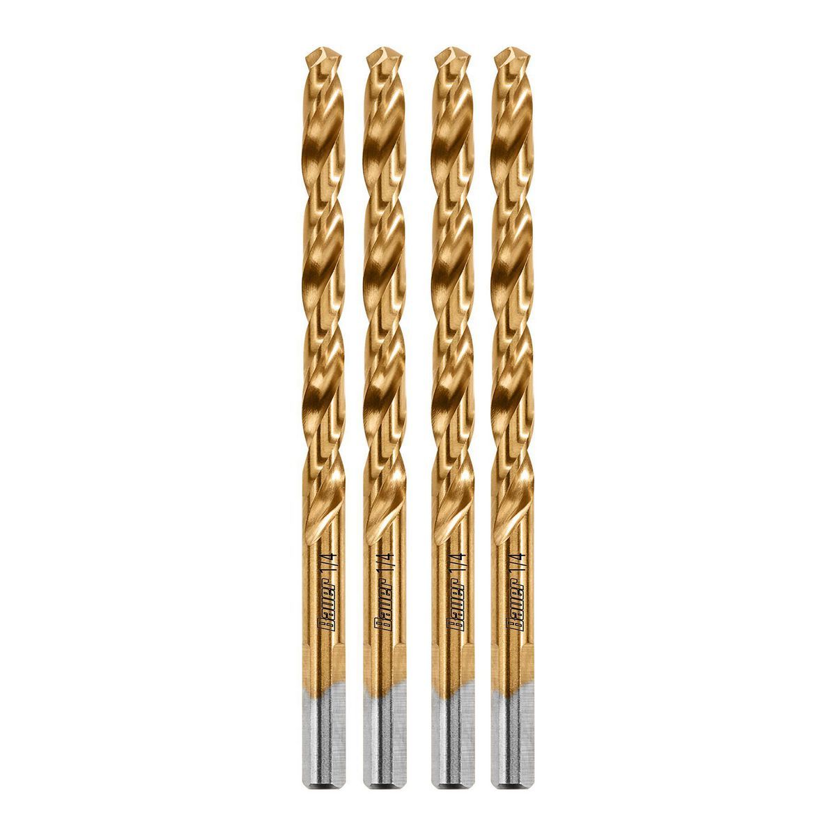 1/4 in. Titanium Drill Bit Set, 4 Piece O22023