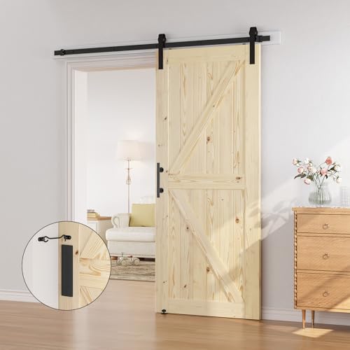 36in x 84in Sliding Barn Door with Hardware Kit H918