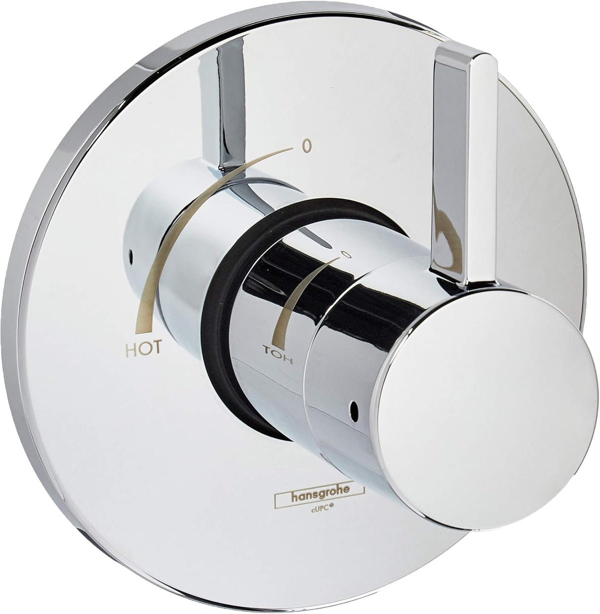 Matte Black 6-inch Wide Shower Valve Trim E153