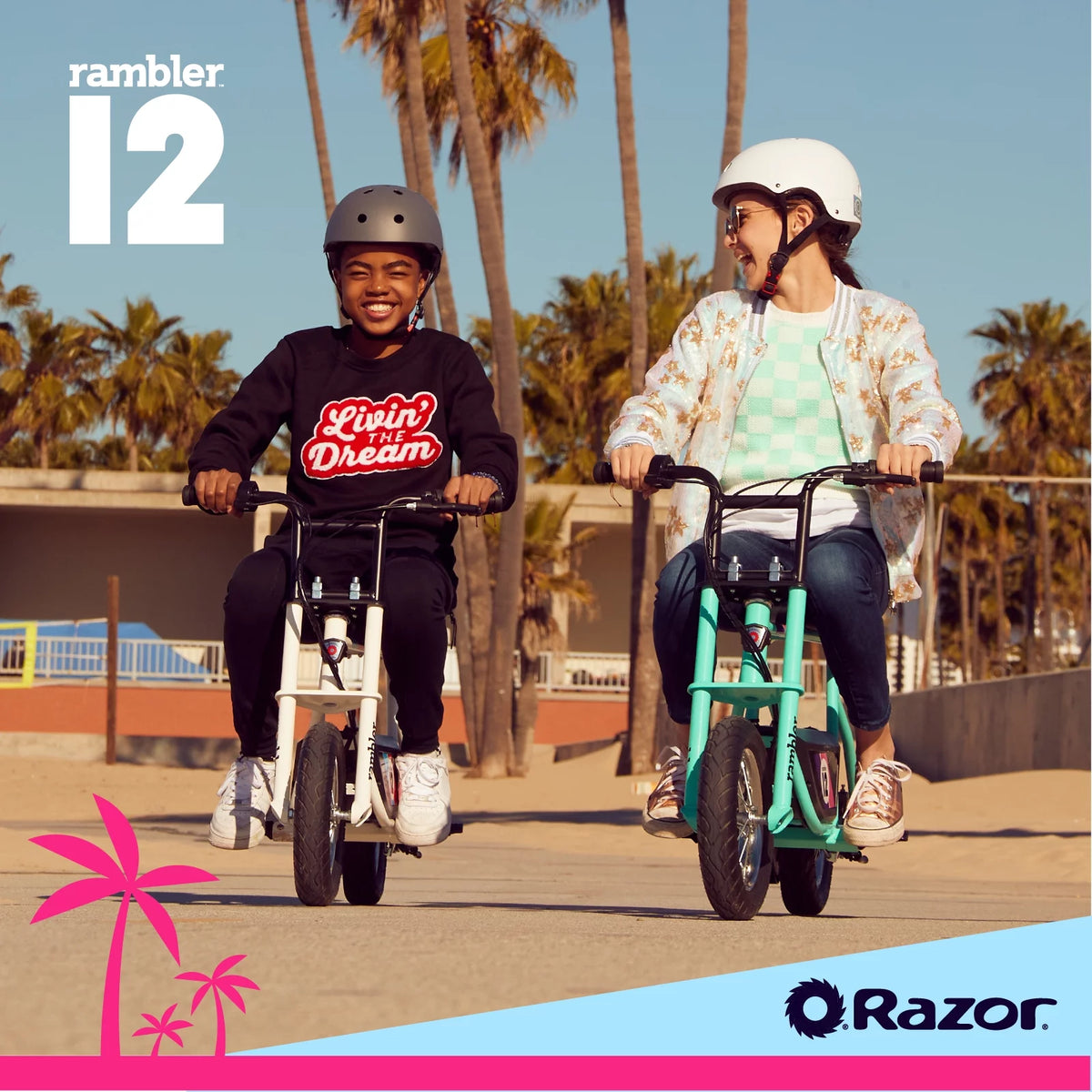 White 12" Air-Filled Tires Seated Electric Scooter L776