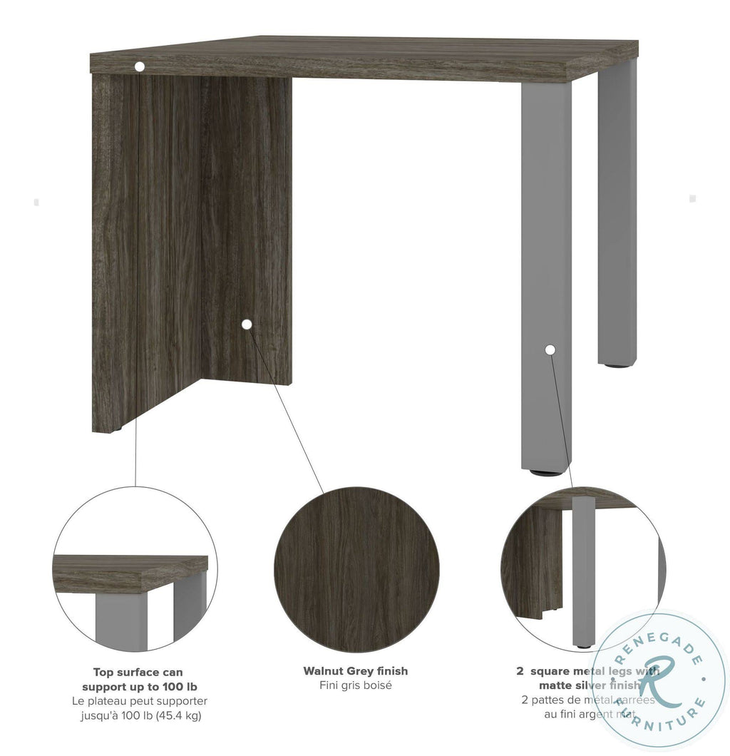 Walnut Grey End Table I125592