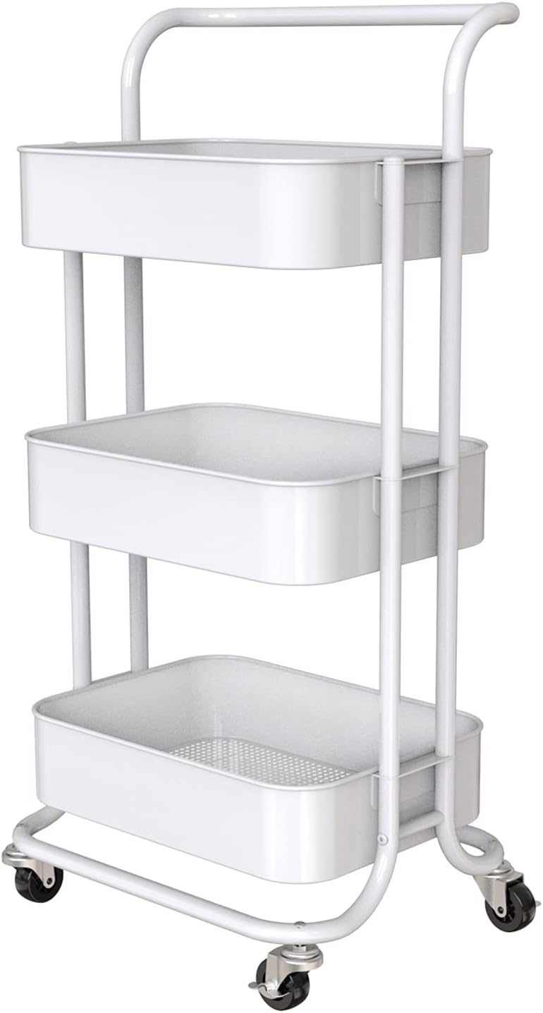 3-Tier Metal Rolling Utility Cart S998980