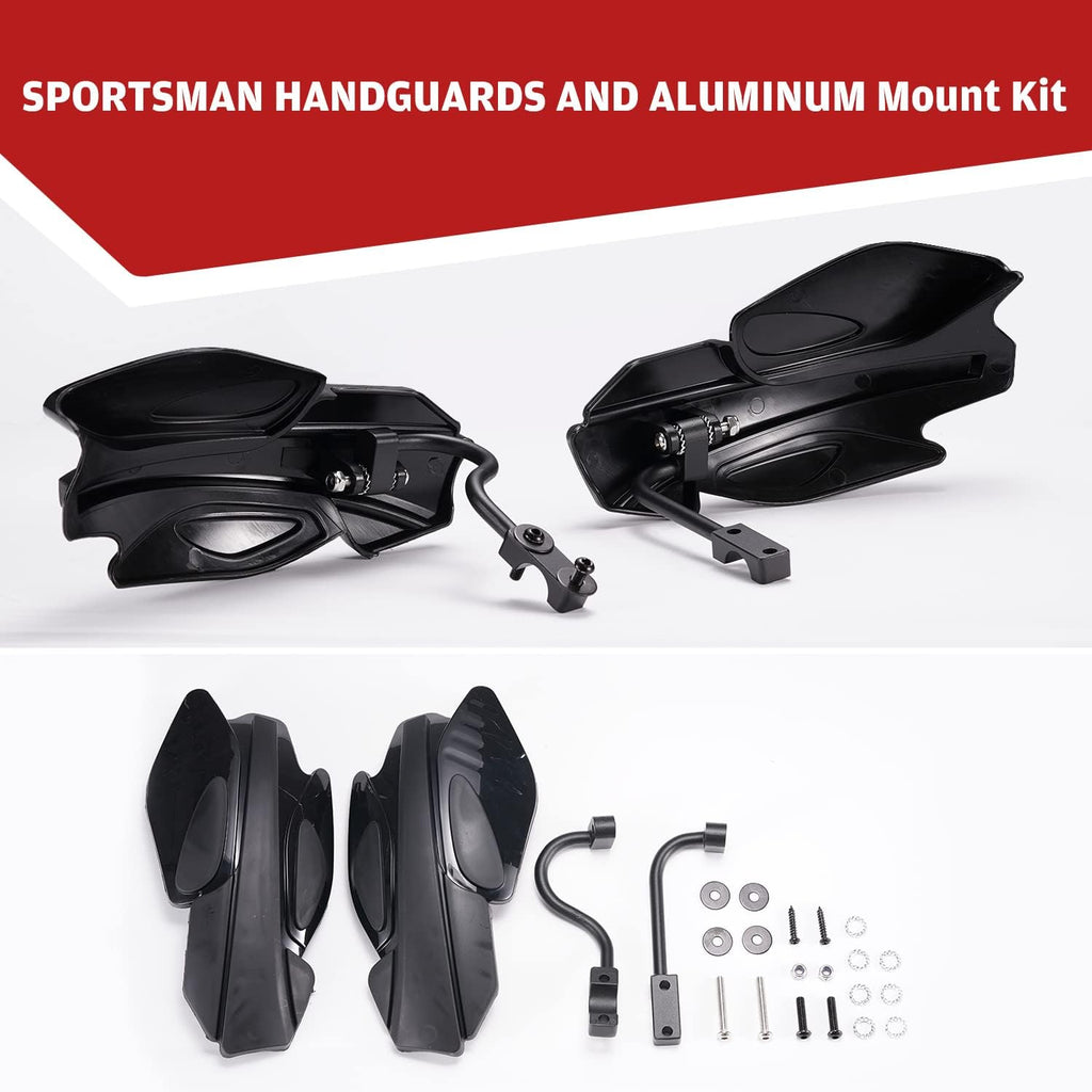 Black Handguards with Mount Brackets Kit, 2PCS N6832