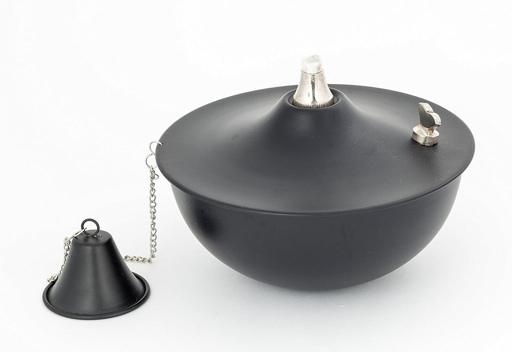 Smooth Black Tabletop Torch Set of 4 D163285