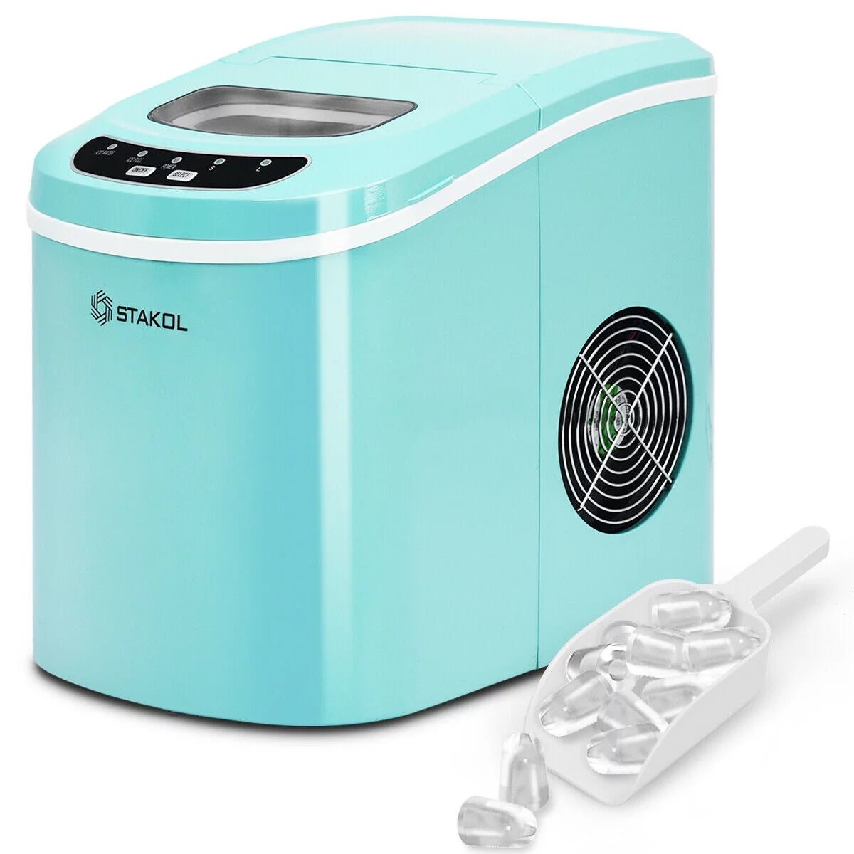 Red Portable Compact Electric Ice Maker Machine K435437