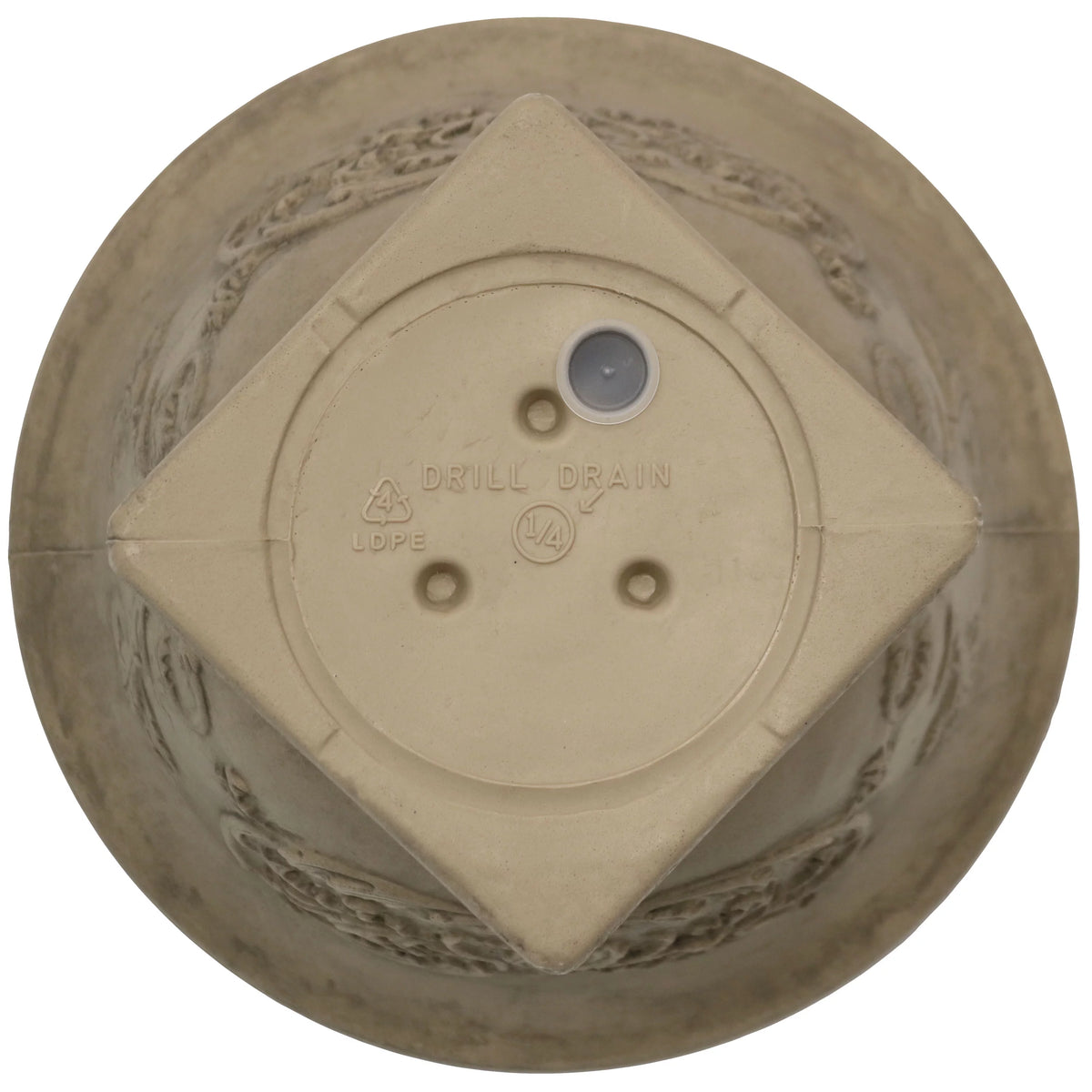 Beige 16" Double-Walled Weather-Resistant Planter L513