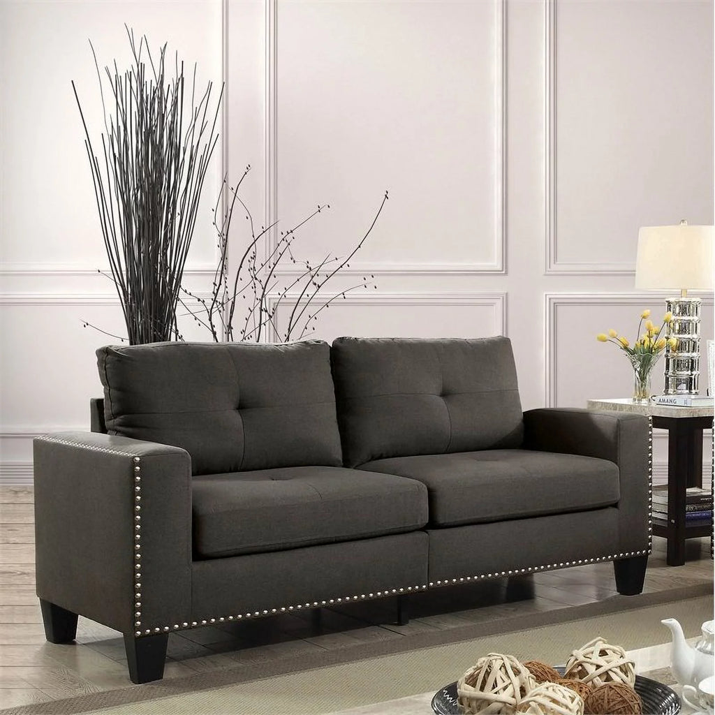 Gray Fabric 2-Piece Sofa Set H49417