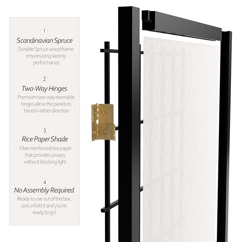 White 3 Panel Shoji Screen N748300