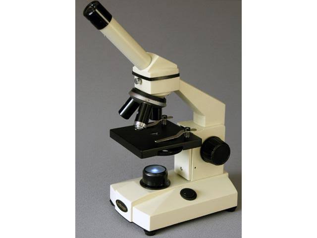 All-Metal All Optical Glass Lens Student Biological Field Microscope with LED Light A144