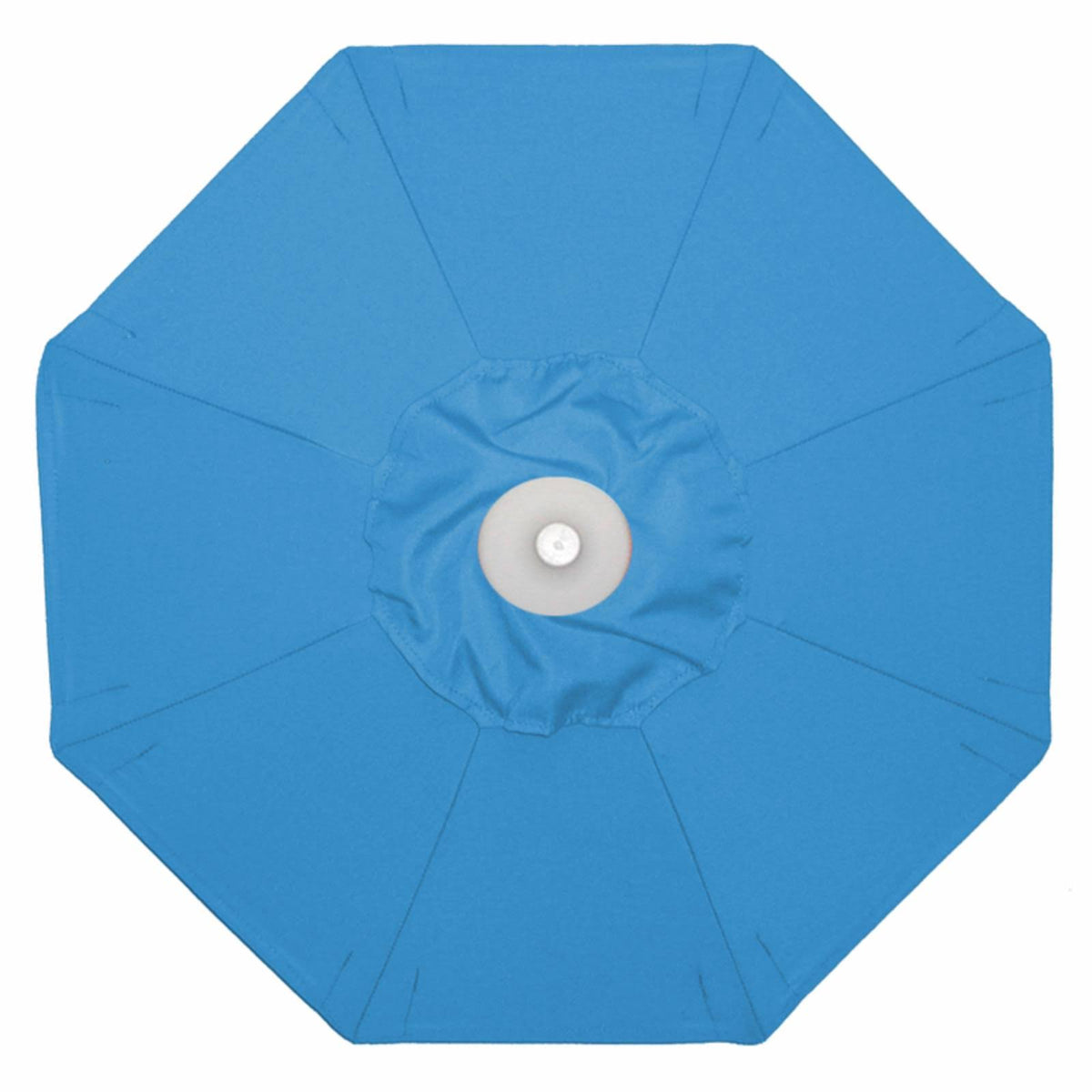7.5 ft. Round Wood Patio Umbrella Caribbean Blue B170102