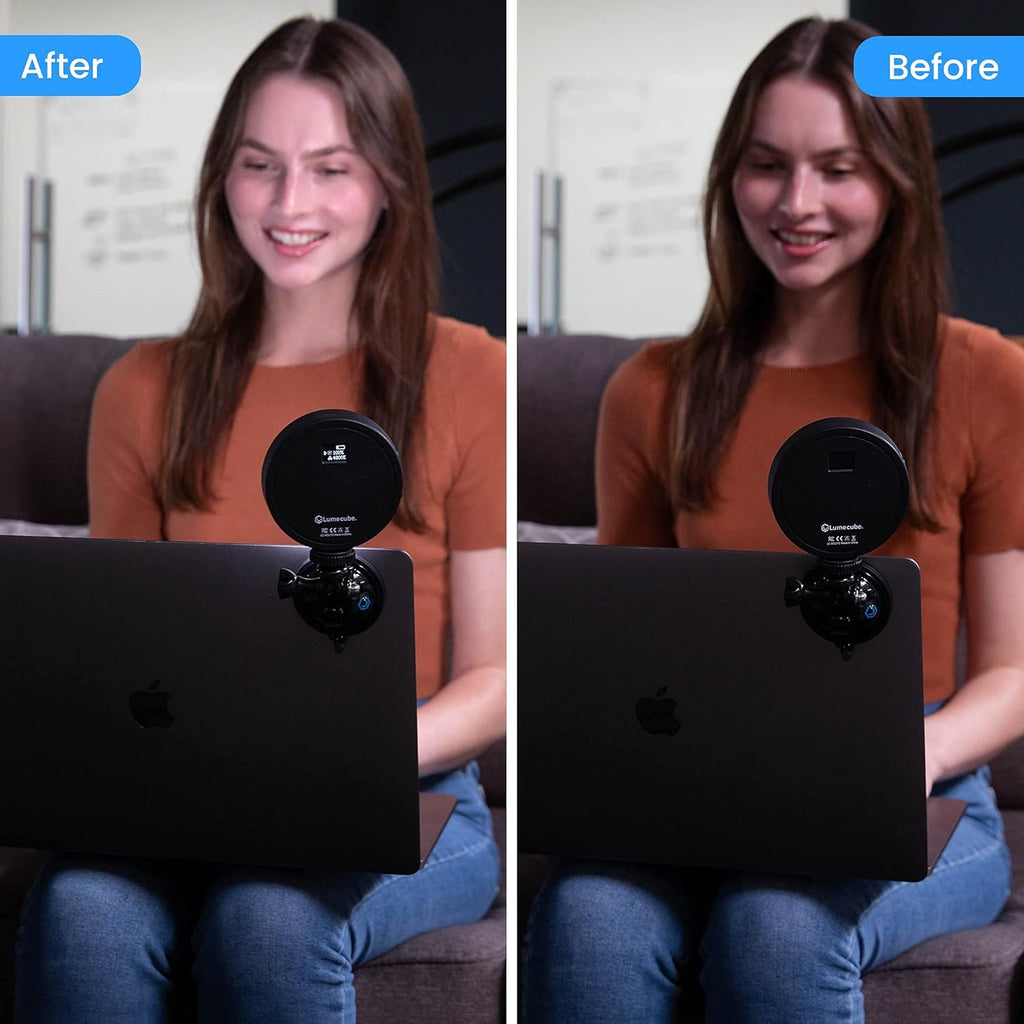 Video Conference Lighting Kit with Adjustable Brightness and Color Temperature, Stand and Mount Included F1973