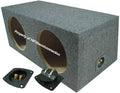 Dual 10" Sealed Subwoofer Sub Box Enclosure 3/4" MDF Wood Y564