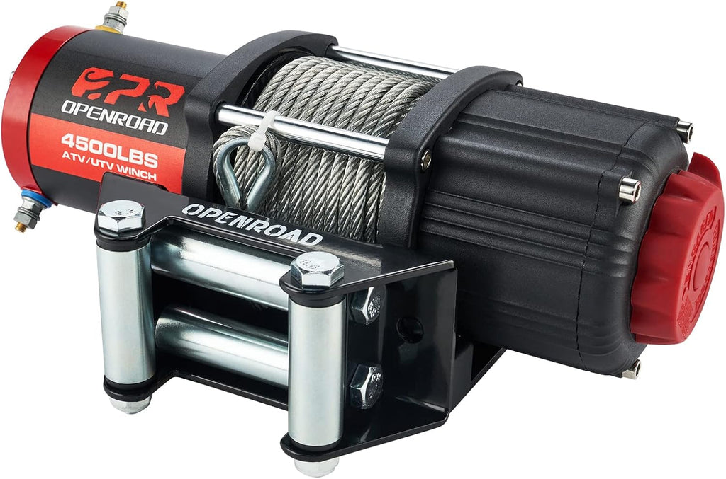 4500lbs 12V Electric Winch with Wireless Remote Control Mounting Bracket J7519