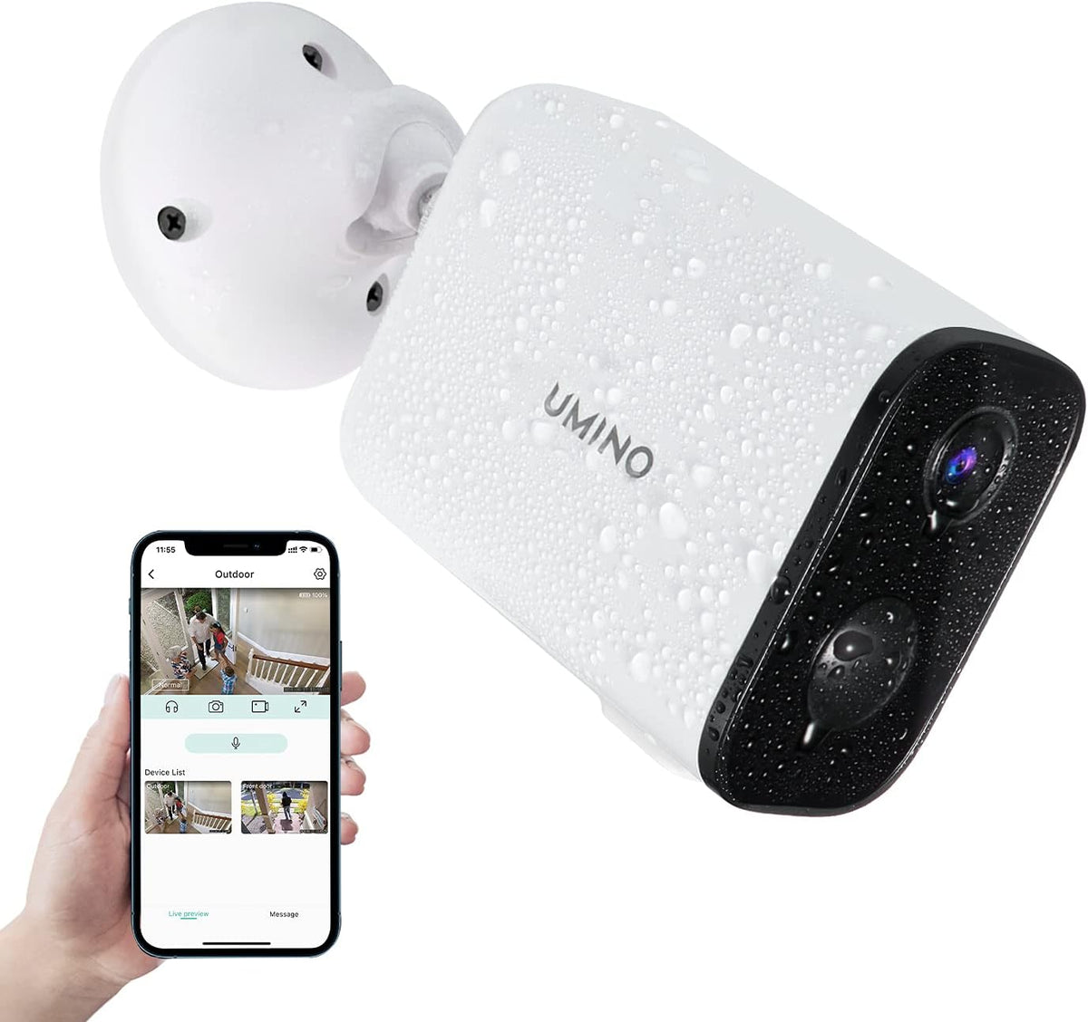 1080P FHD Wireless Rechargeable Battery Security Camera P3162