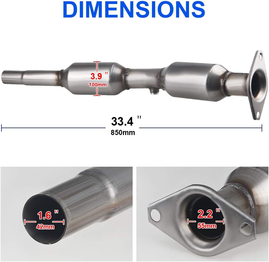 Catalytic Converter for Toyota Prius 1.5L 2004-2009, Direct-Fit Stainless Steel O566