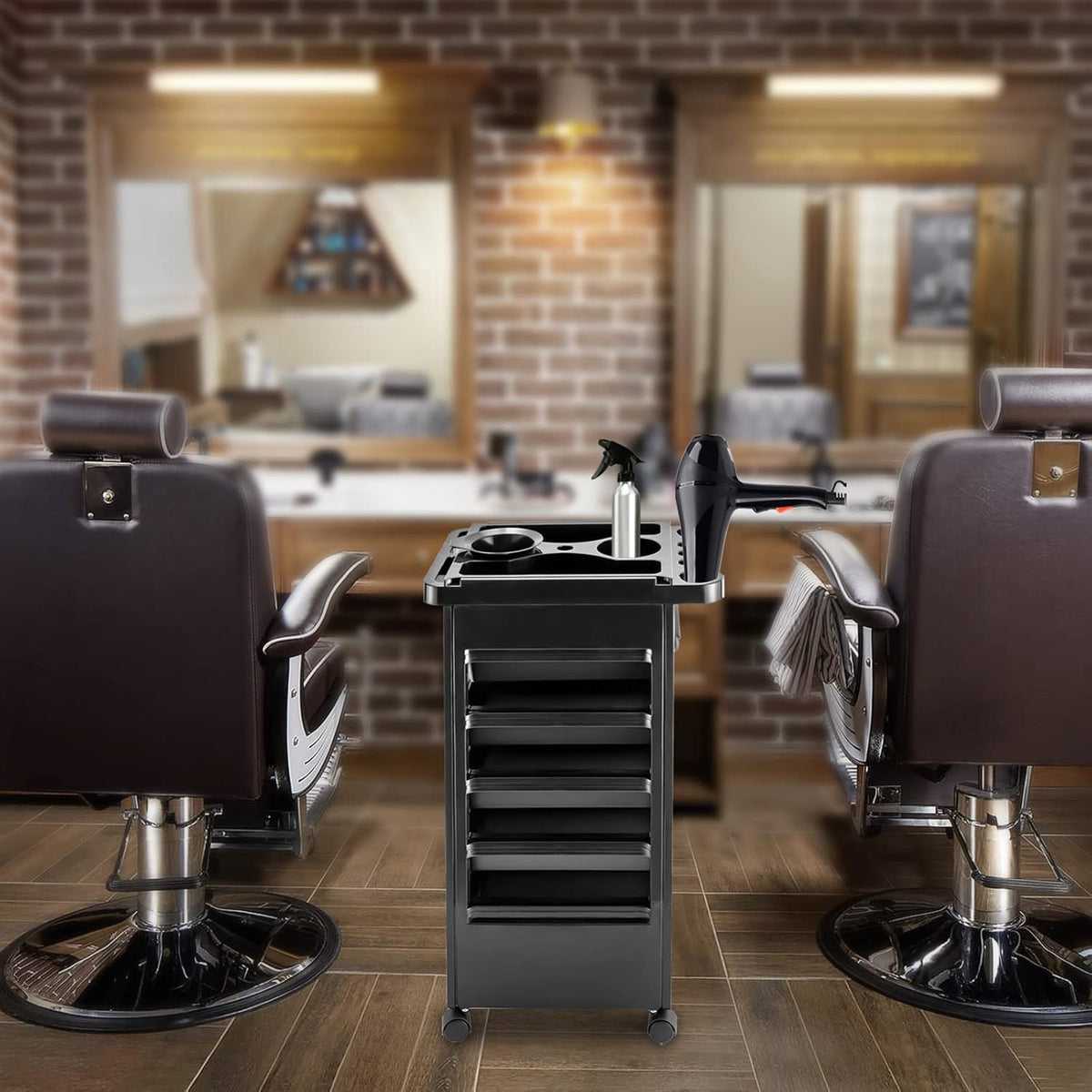 5 Drawers Salon Trolley Cart with Wheels Z75160