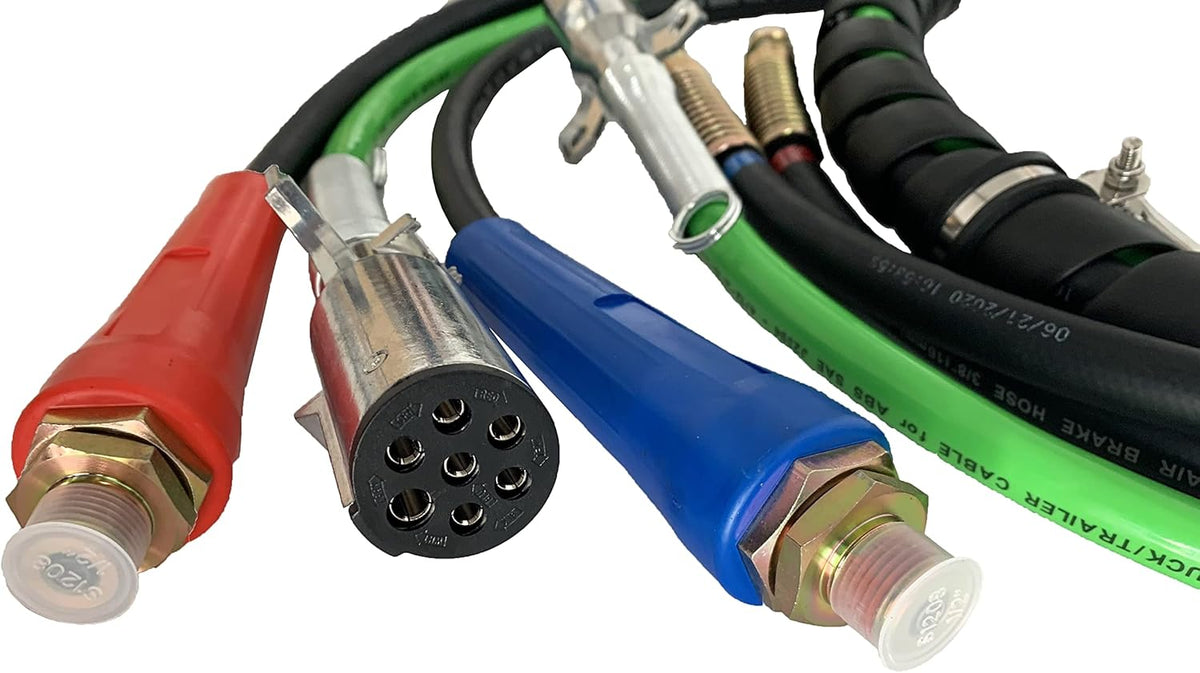 3 in 1 Air Brake Line 15 Ft Copper Electrical Cable & Air Hose Assembly K775